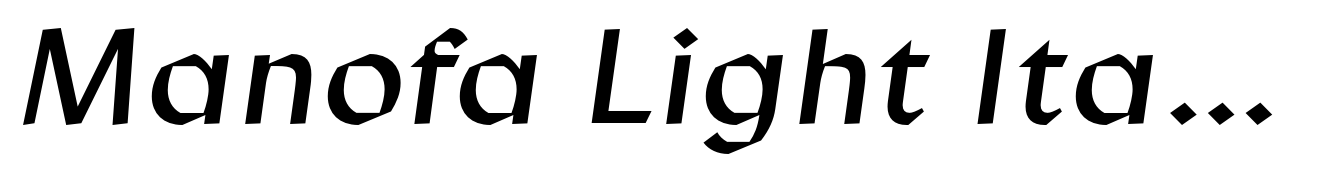 Manofa Light Italic